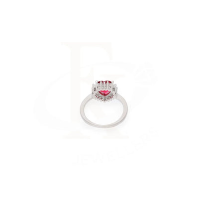 Sterling Silver 925 Faceted Red Topaz Mens Solitaire Ring - Fkjrnsl8270 Rings