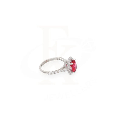 Sterling Silver 925 Faceted Red Topaz Mens Solitaire Ring - Fkjrnsl8271 Rings