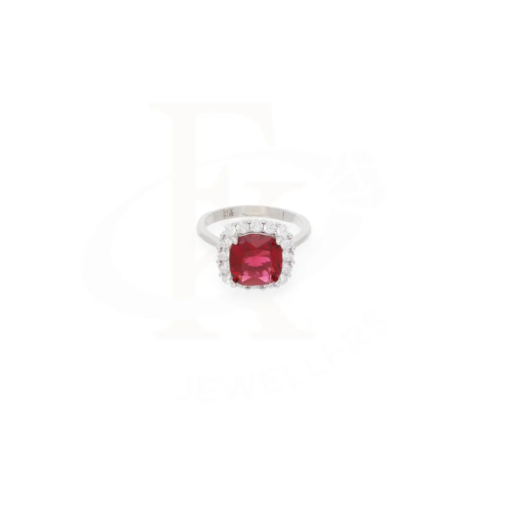 Sterling Silver 925 Faceted Red Topaz Mens Solitaire Ring - Fkjrnsl8272 Rings