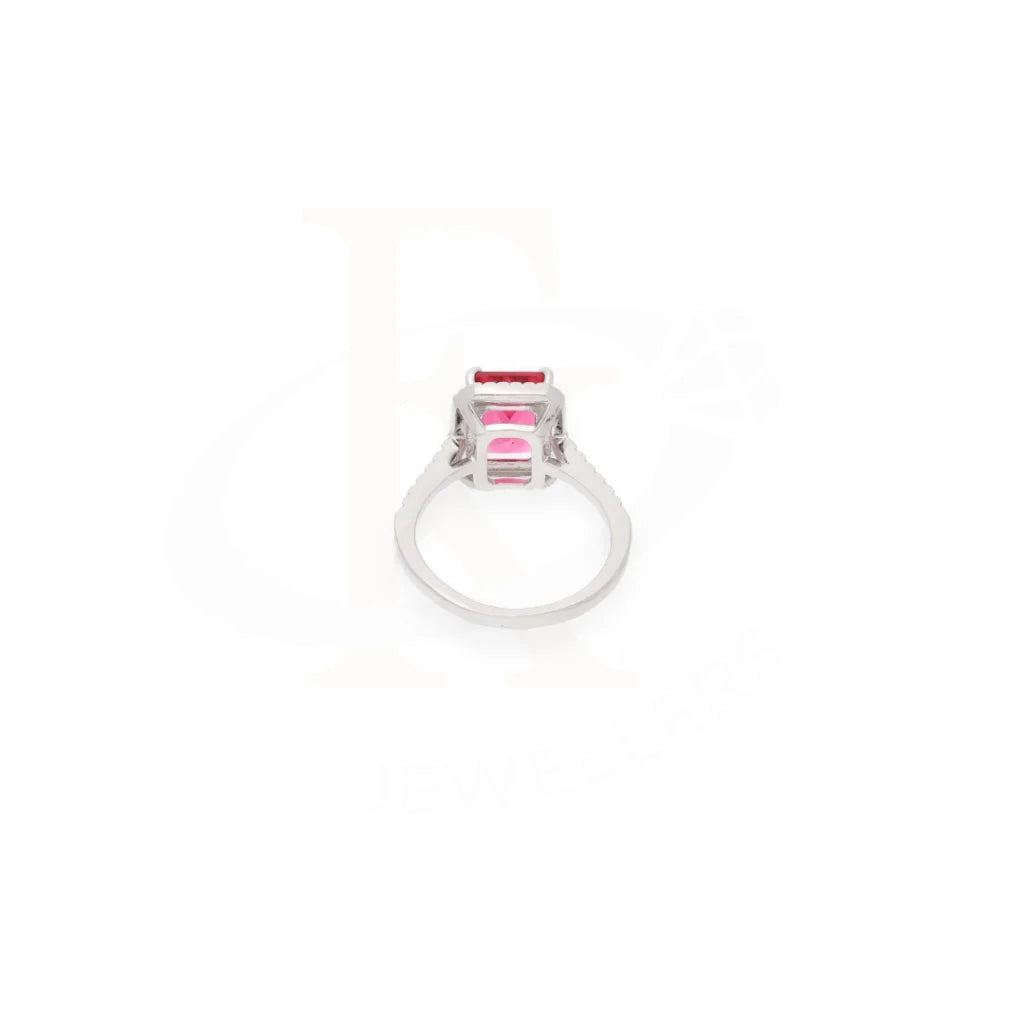 Sterling Silver 925 Faceted Red Topaz Mens Solitaire Ring - Fkjrnsl8275 Rings