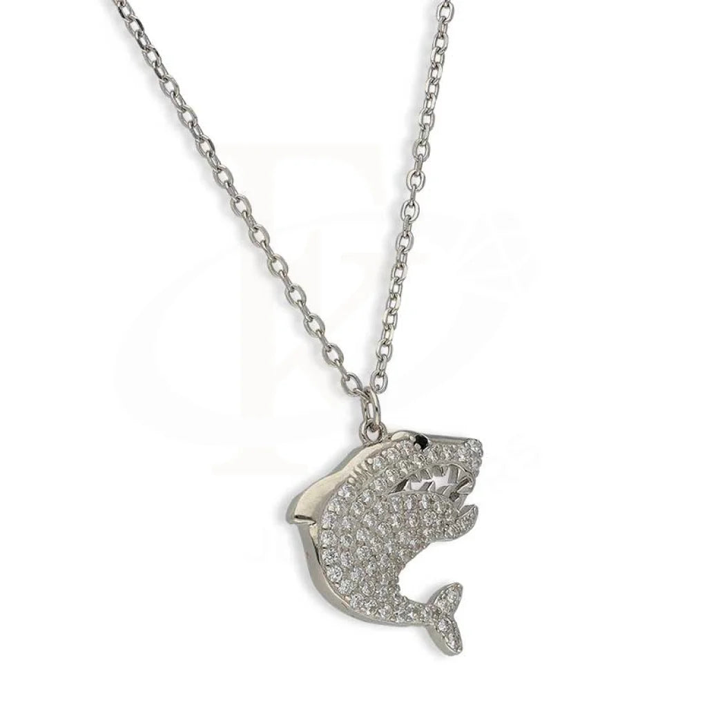 Sterling Silver 925 Fish Necklace - Fkjnklsl3024 Necklaces