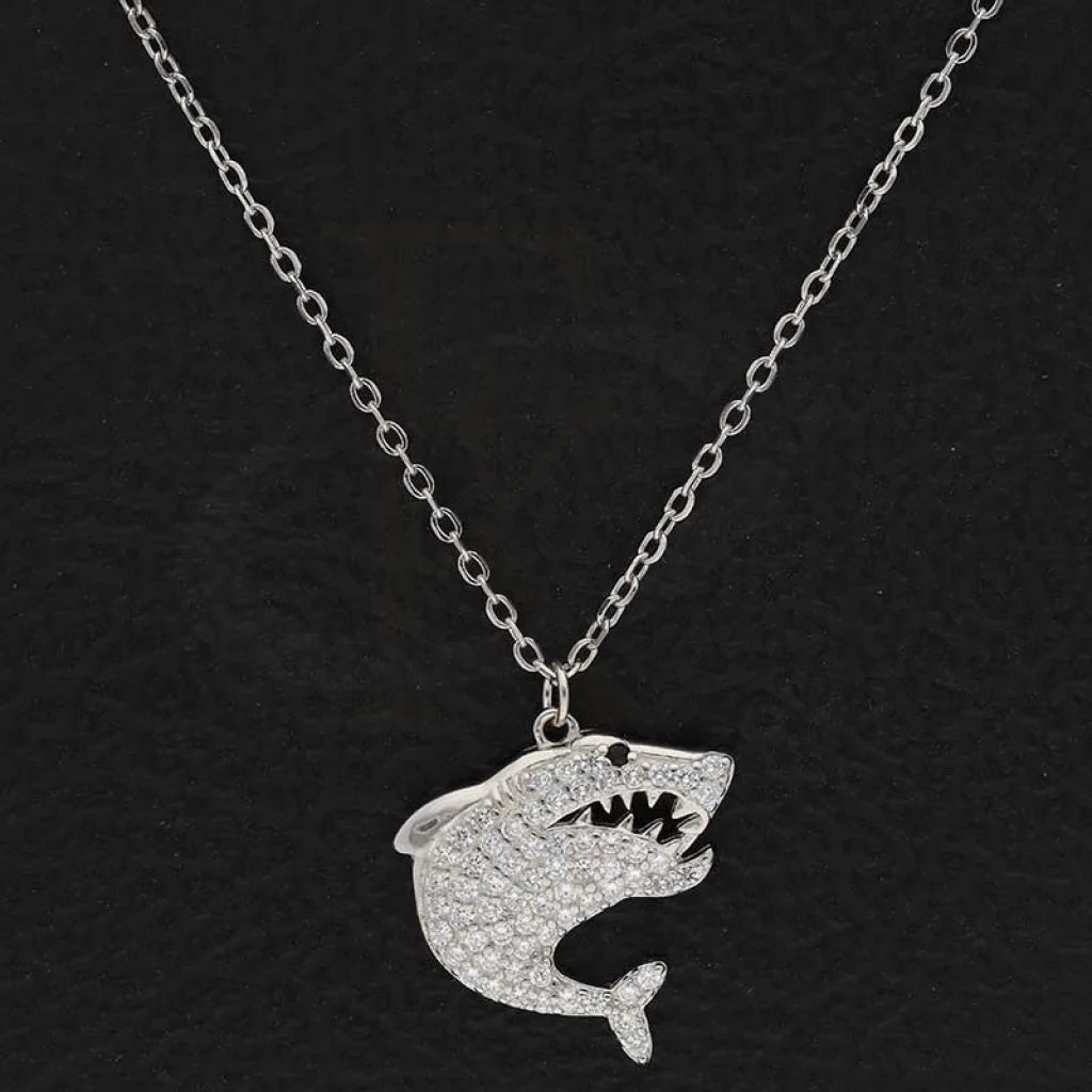 Sterling Silver 925 Fish Necklace - Fkjnklsl3024 Necklaces