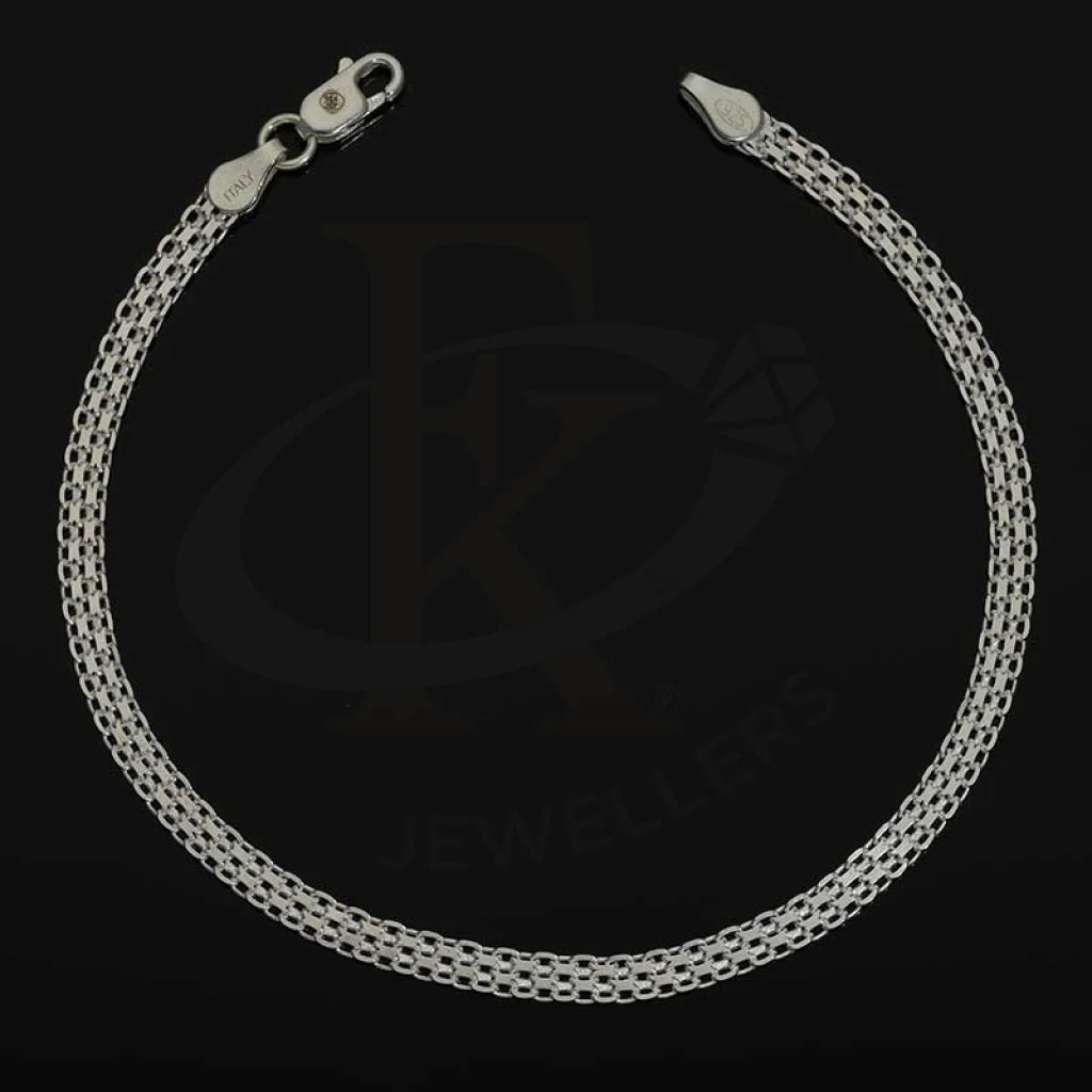 Sterling Silver 925 Flat Chain Bracelet - Fkjbrlsl2960 Bracelets