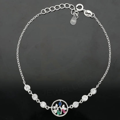 Italian Silver 925 Flower Bracelet - Fkjbrlsl2342 Bracelets