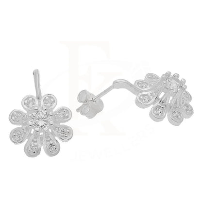 Italian Silver 925 Flower Pendant Set (Necklace Earrings And Ring) - Fkjnklst1978 Sets