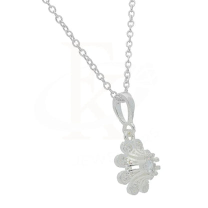 Italian Silver 925 Flower Pendant Set (Necklace Earrings And Ring) - Fkjnklst1978 Sets