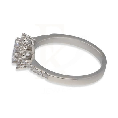 Sterling Silver 925 Flower Pendant Set (Necklace Earrings And Ring) - Fkjnklstsl2364 Sets
