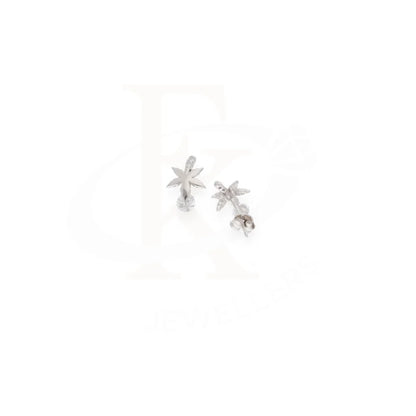 Sterling Silver 925 Flower Shaped Earrings - Fkjernsl8030
