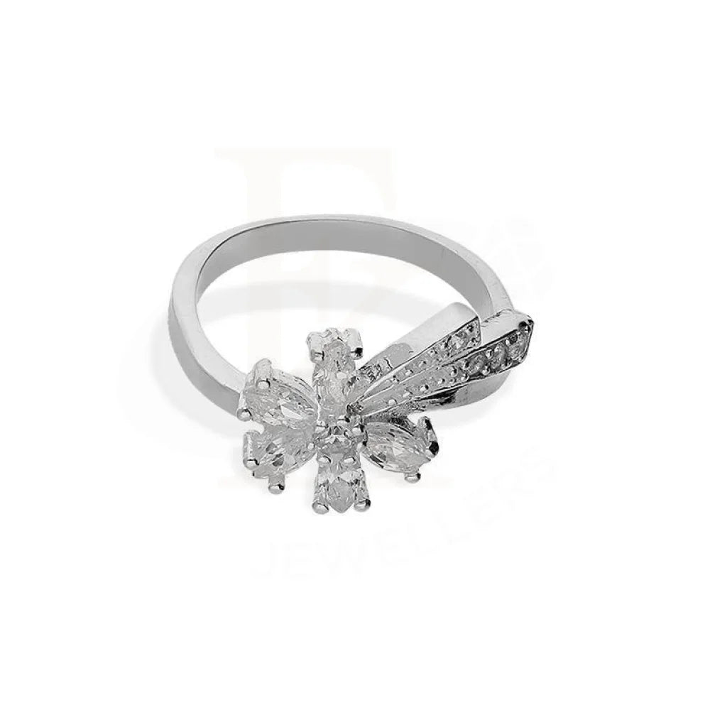 Sterling Silver 925 Flower Shaped Ring - Fkjrnsl3691 Rings