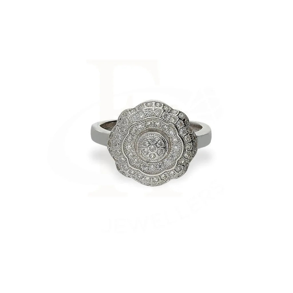 Sterling Silver 925 Flower Shaped Ring - Fkjrnsl3692 Rings