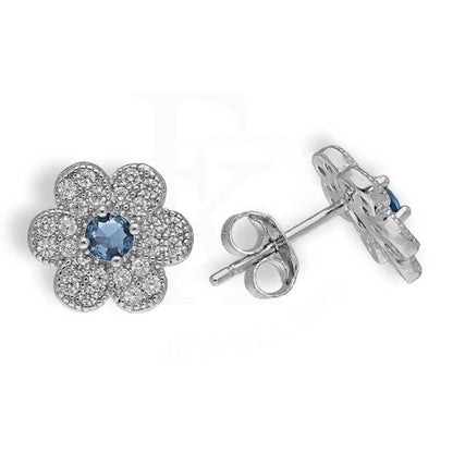 Italian Silver 925 Flower Stud Earrings - Fkjernsl2668