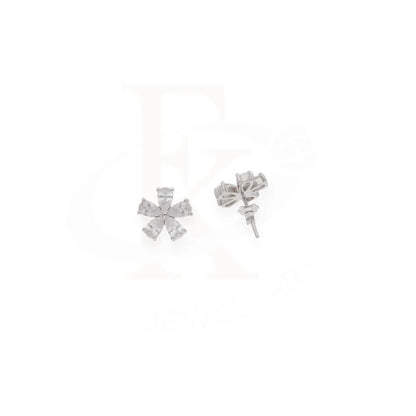 Sterling Silver 925 Flower Stud Earrings - Fkjernsl7970