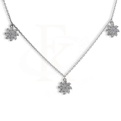 Sterling Silver 925 Flowers Necklace - Fkjnklsl2938 Necklaces