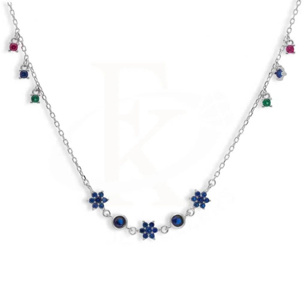 Sterling Silver 925 Flowers Shaped Necklace - Fkjnklsl2959 Necklaces