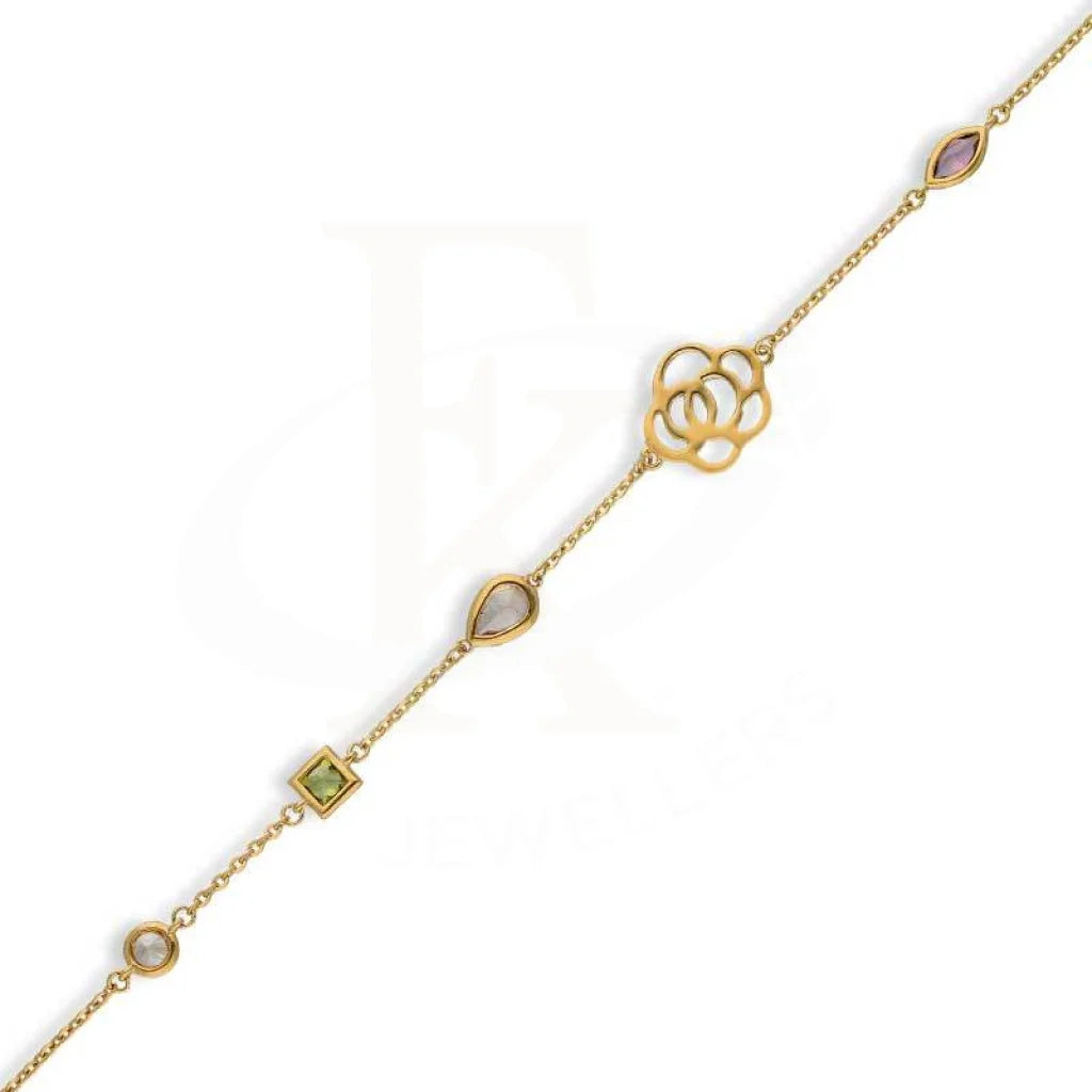 Sterling Silver 925 Gold Plated Charm Bracelet - Fkjbrlsl2829 Bracelets