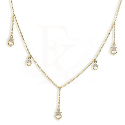 Sterling Silver 925 Gold Plated Necklace - Fkjnklsl2890 Necklaces