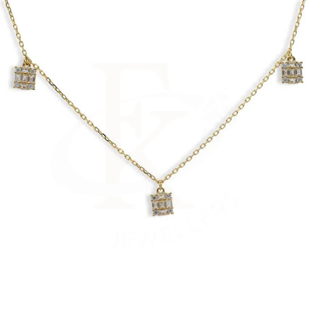 Sterling Silver 925 Gold Plated Necklace - Fkjnklsl2930 Necklaces