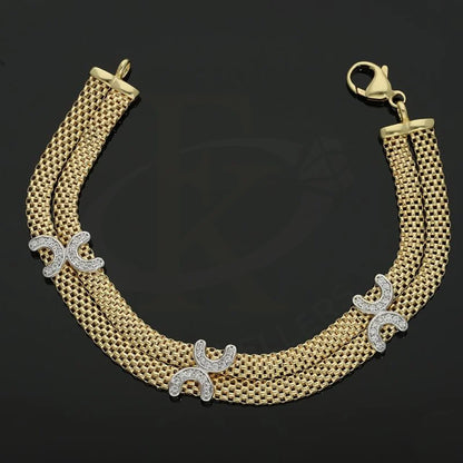 Italian Silver 925 Gold Plated Pendant Set (Necklace Earrings And Bracelet) - Fkjnklstsl2255 Sets