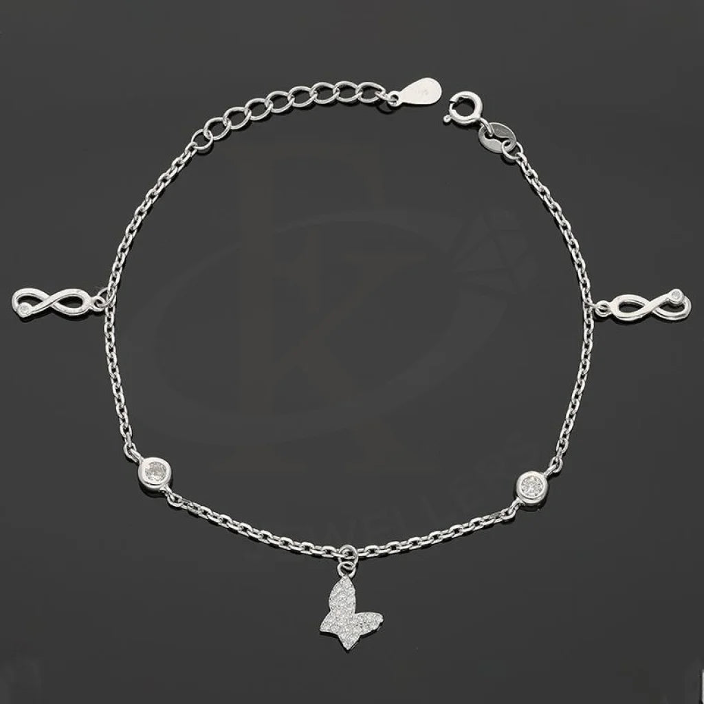 Italian Silver 925 Hanging Butterfly And Infinity Bracelet - Fkjbrlsl2618 Bracelets