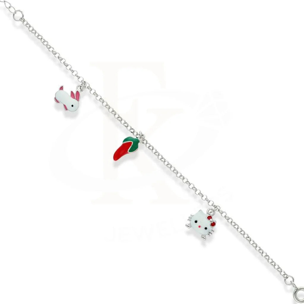 Italian Silver 925 Hanging Charms Bracelet - Fkjbrlsl2289 Bracelets