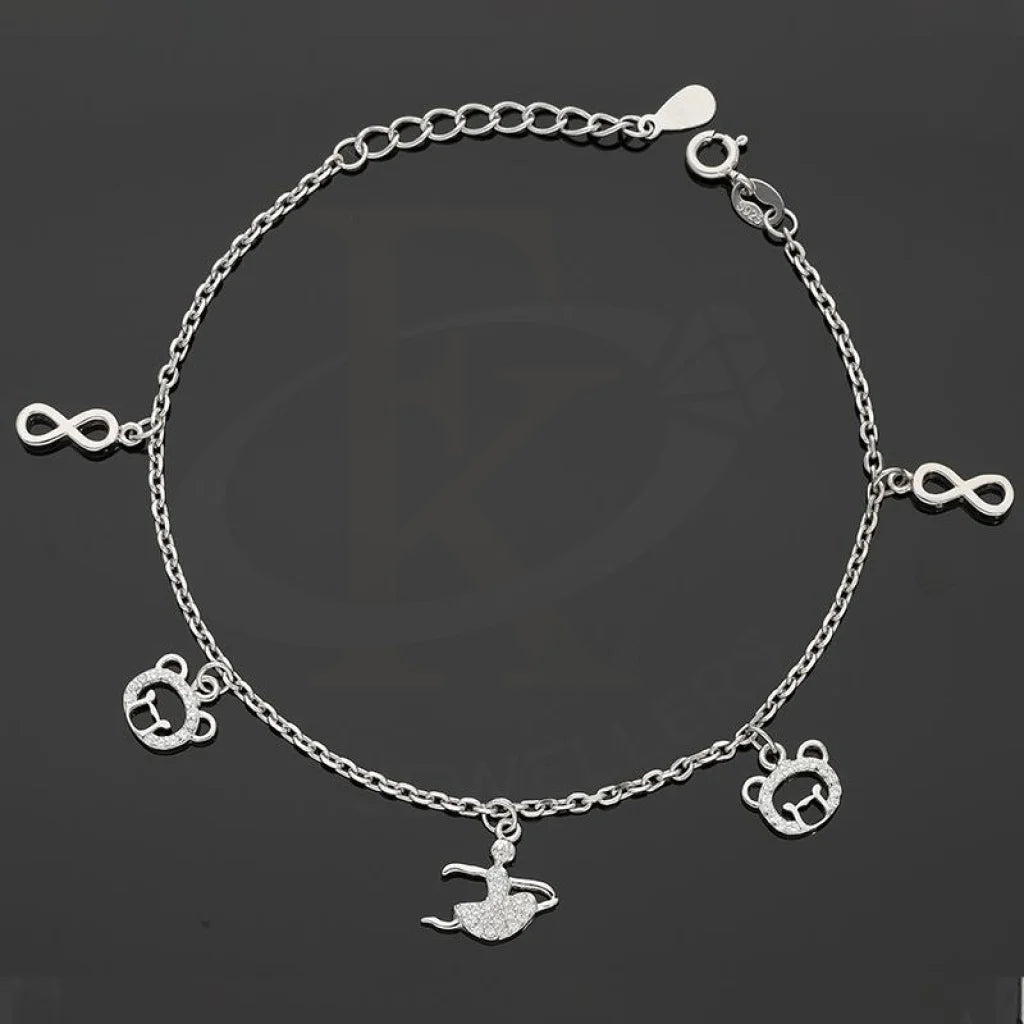 Italian Silver 925 Hanging Charms Bracelet - Fkjbrlsl2619 Bracelets