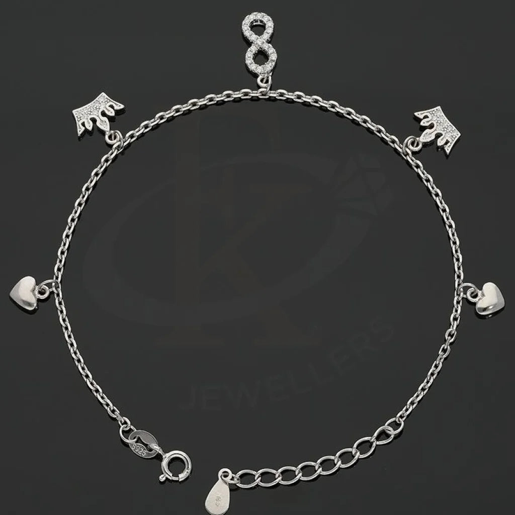 Italian Silver 925 Hanging Charms Bracelet - Fkjbrlsl2641 Bracelets