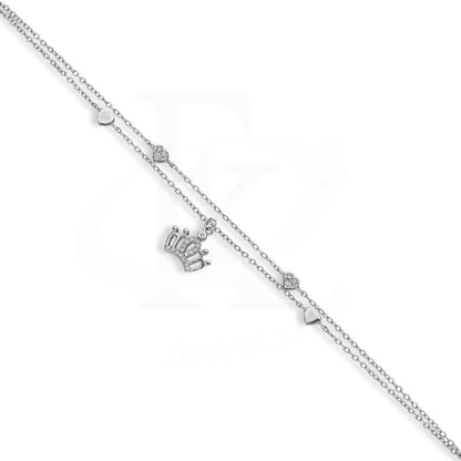 Italian Silver 925 Hanging Crown Bracelet - Fkjbrlsl2560 Bracelets