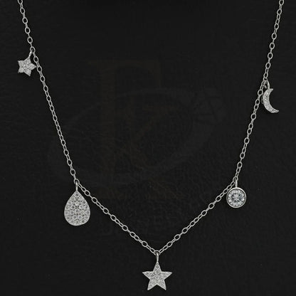 Italian Silver 925 Hanging Stars And Pears Necklace - Fkjnklsl2617 Necklaces