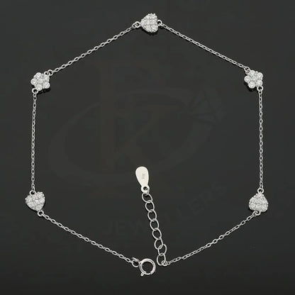 Italian Silver 925 Heart Anklet - Fkjanklsl1995 Anklets