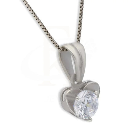 Sterling Silver 925 Heart Pendant Set (Necklace Earrings And Ring) - Fkjnklstsl2365 Sets