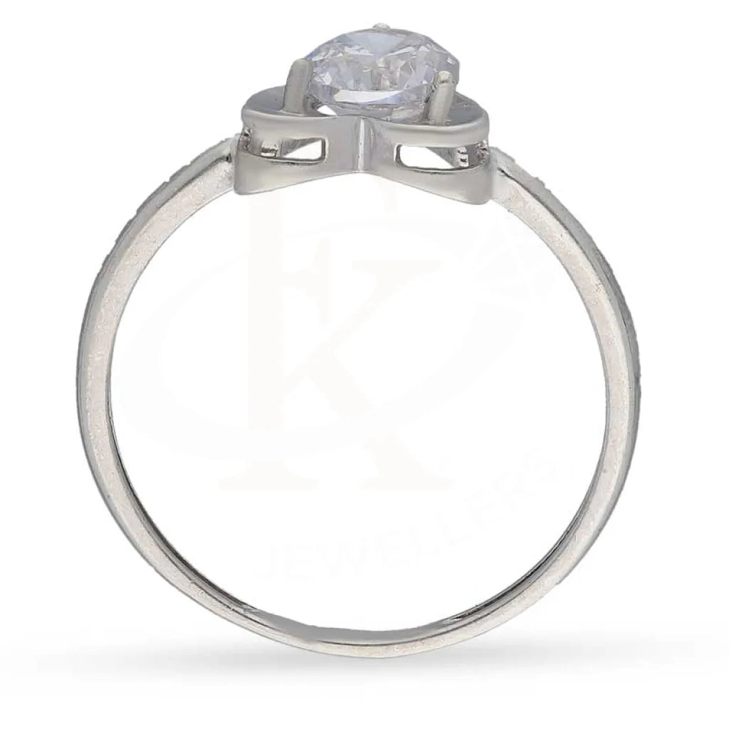 Sterling Silver 925 Heart Pendant Set (Necklace Earrings And Ring) - Fkjnklstsl2365 Sets
