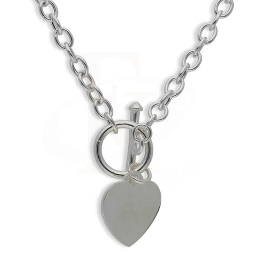 Sterling Silver 925 Heart Shaped Necklace - Fkjnklsl2984 Necklaces