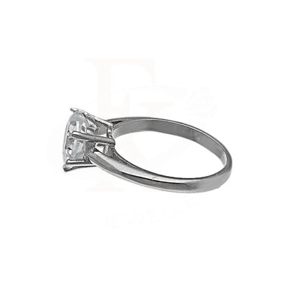 Italian Silver 925 Heart Shaped Solitaire Ring - Fkjrnsl3487 Rings