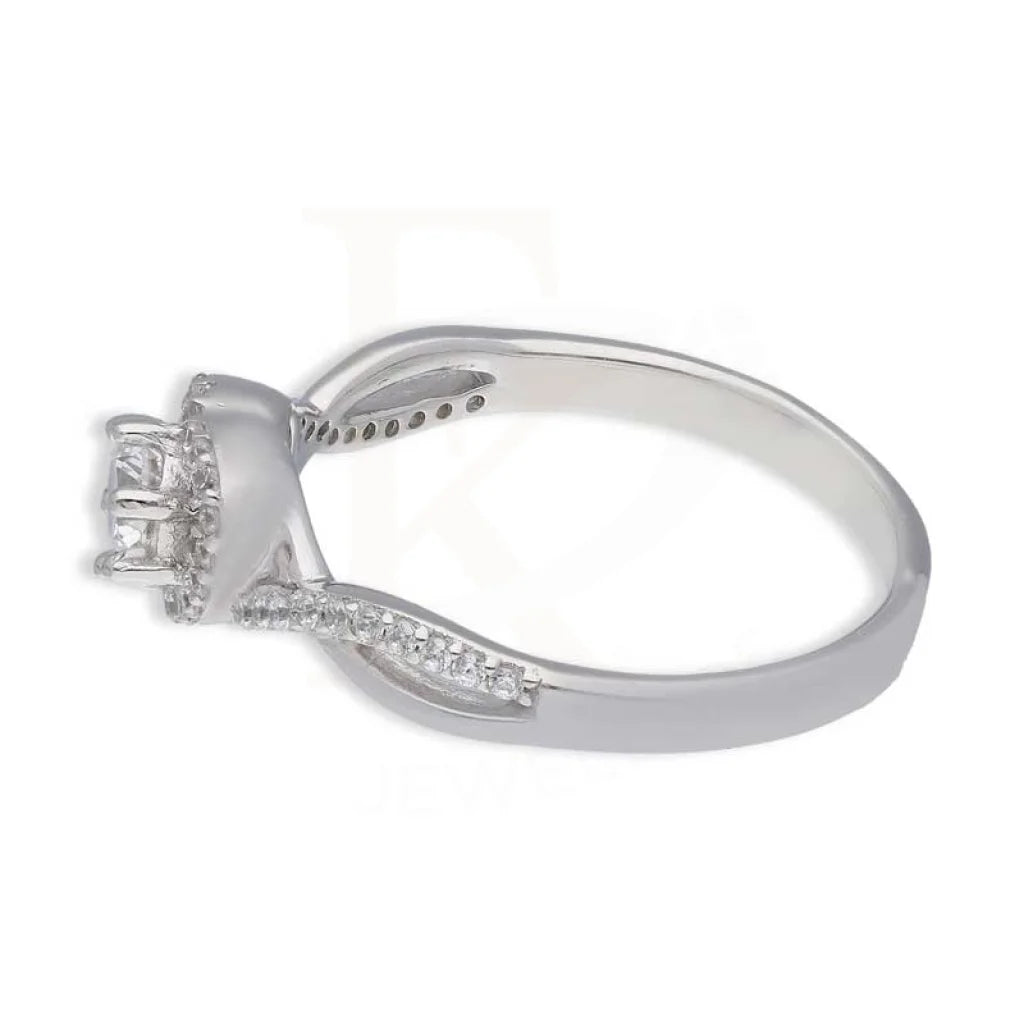 Sterling Silver 925 Heart Shaped Solitaire Ring - Fkjrnsl3528 Rings