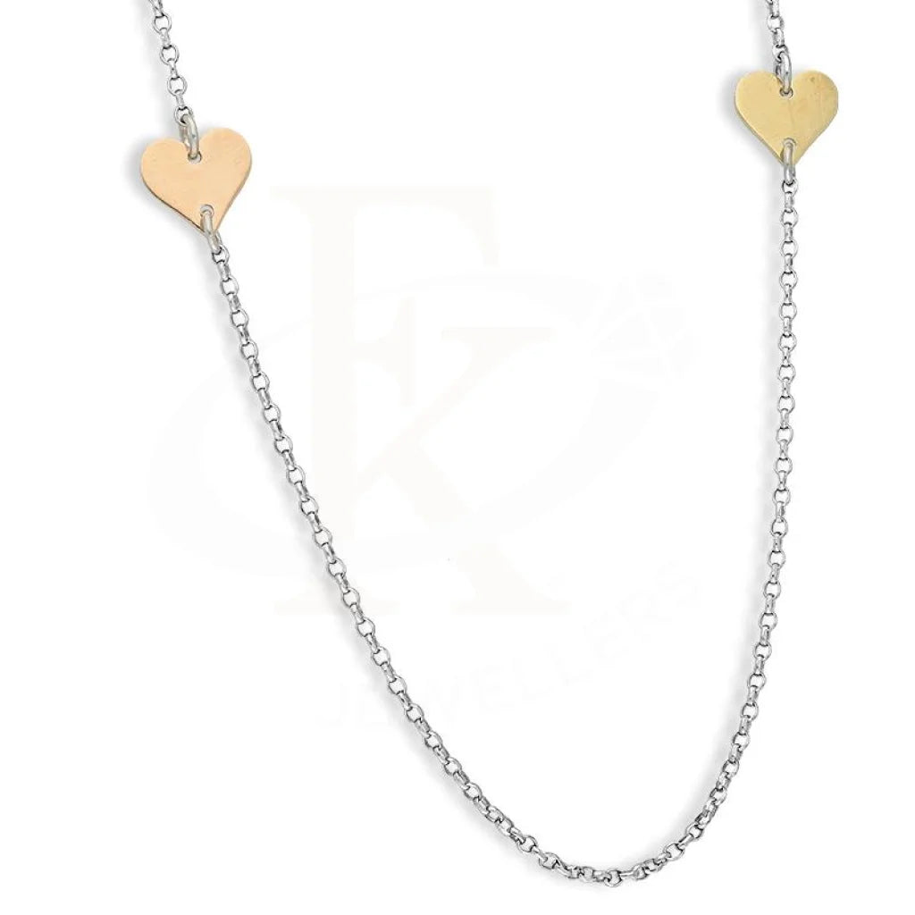 Italian Silver 925 Hearts Pendant Set (Necklace And Earrings) - Fkjnklstsl2343 Sets