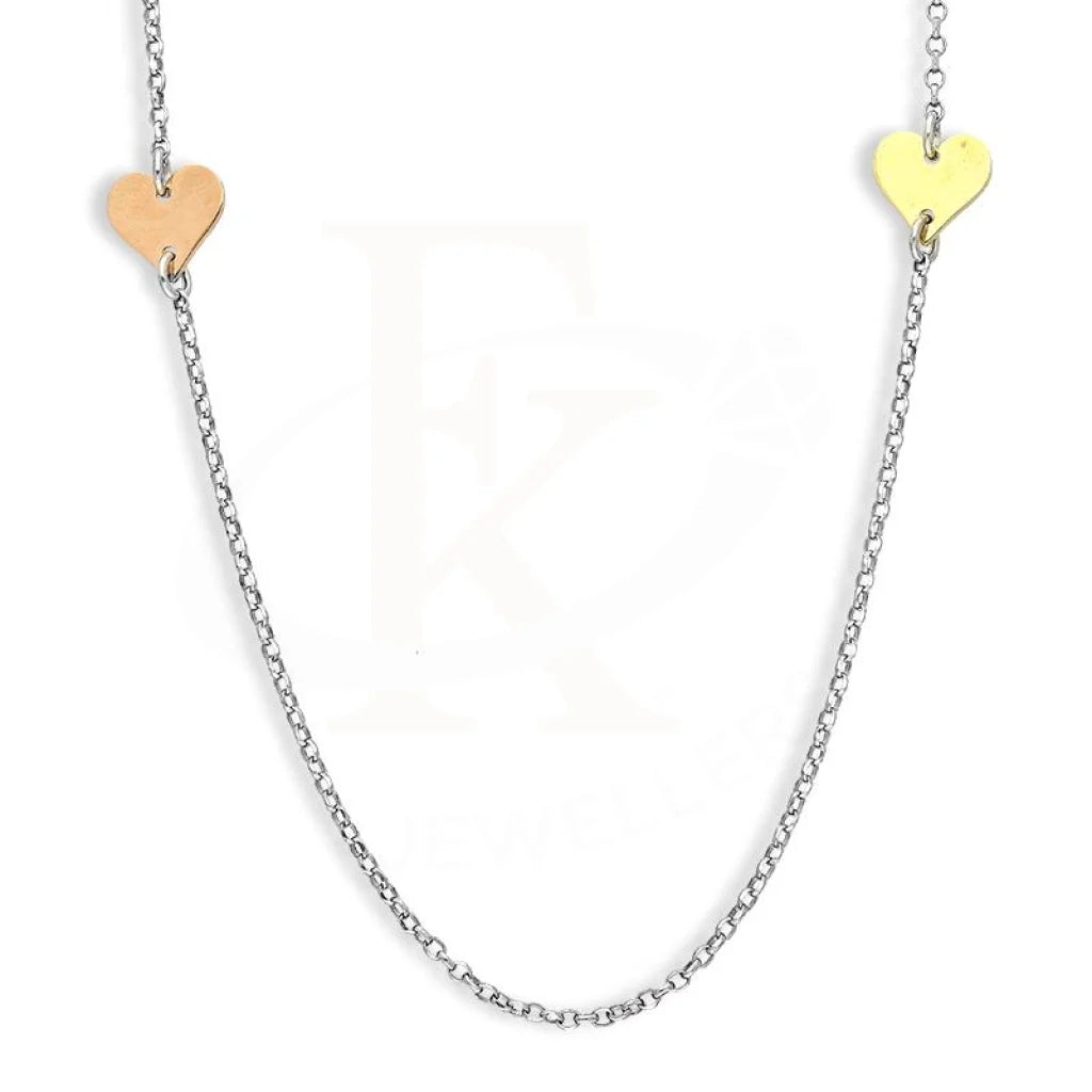 Italian Silver 925 Hearts Pendant Set (Necklace And Earrings) - Fkjnklstsl2343 Sets