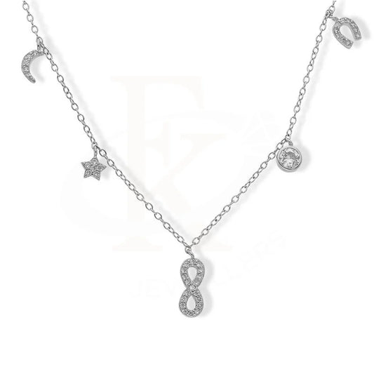 Italian Silver 925 Infinity Charm Necklace - Fkjnklsl2220 Necklaces