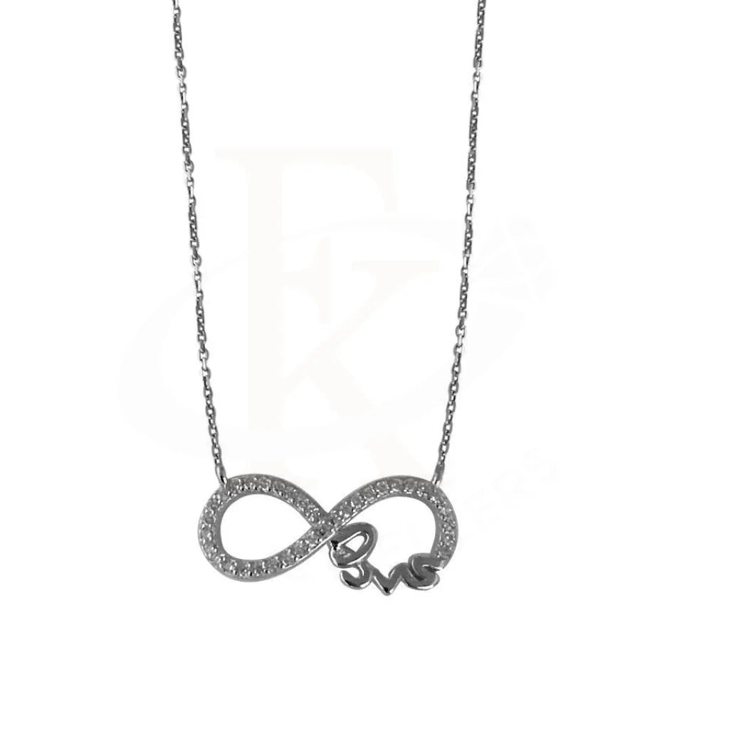 Italian Silver 925 Infinity Necklace - Fkjnkl1768 Necklaces