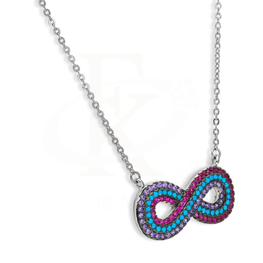 Italian Silver 925 Infinity Necklace - Fkjnklsl2622 Necklaces