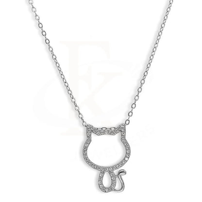 Italian Silver 925 Kitty Necklace - Fkjnklsl2676 Necklaces