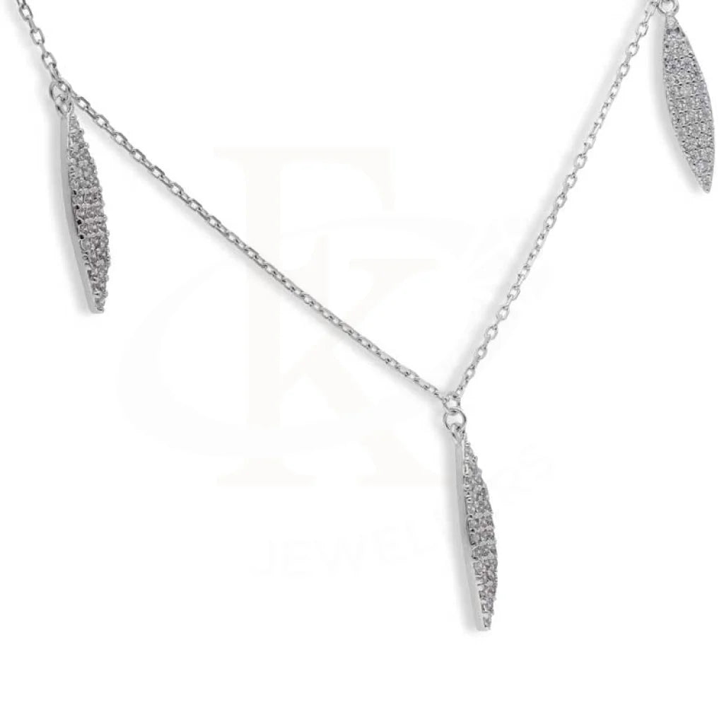 Sterling Silver 925 Leaf Necklace - Fkjnklsl2933 Necklaces