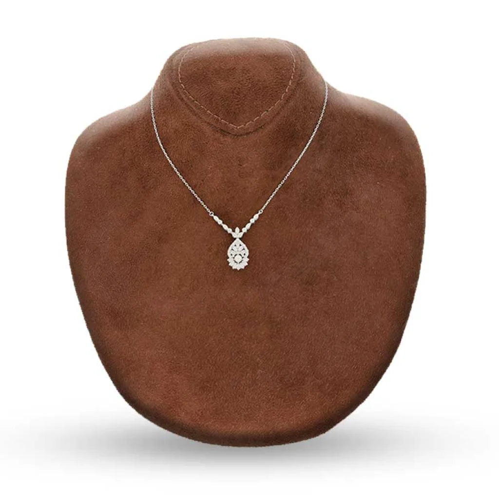 Sterling Silver 925 Leaf Necklace - Fkjnklsl3099 Necklaces