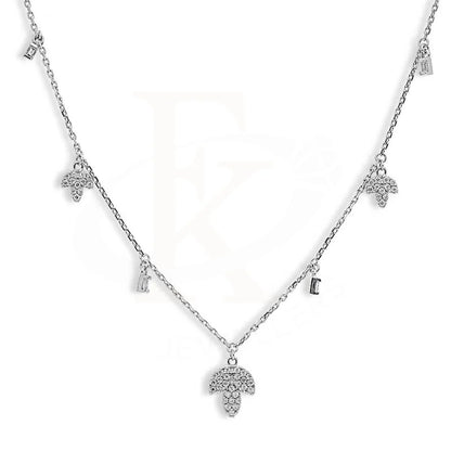 Sterling Silver 925 Leaf Shaped Necklace - Fkjnklsl2887 Necklaces