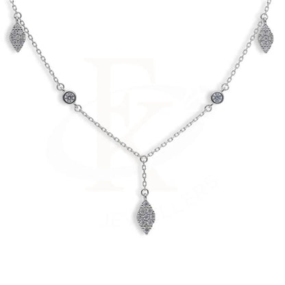 Sterling Silver 925 Marquise Shaped Necklace - Fkjnklsl2935 Necklaces