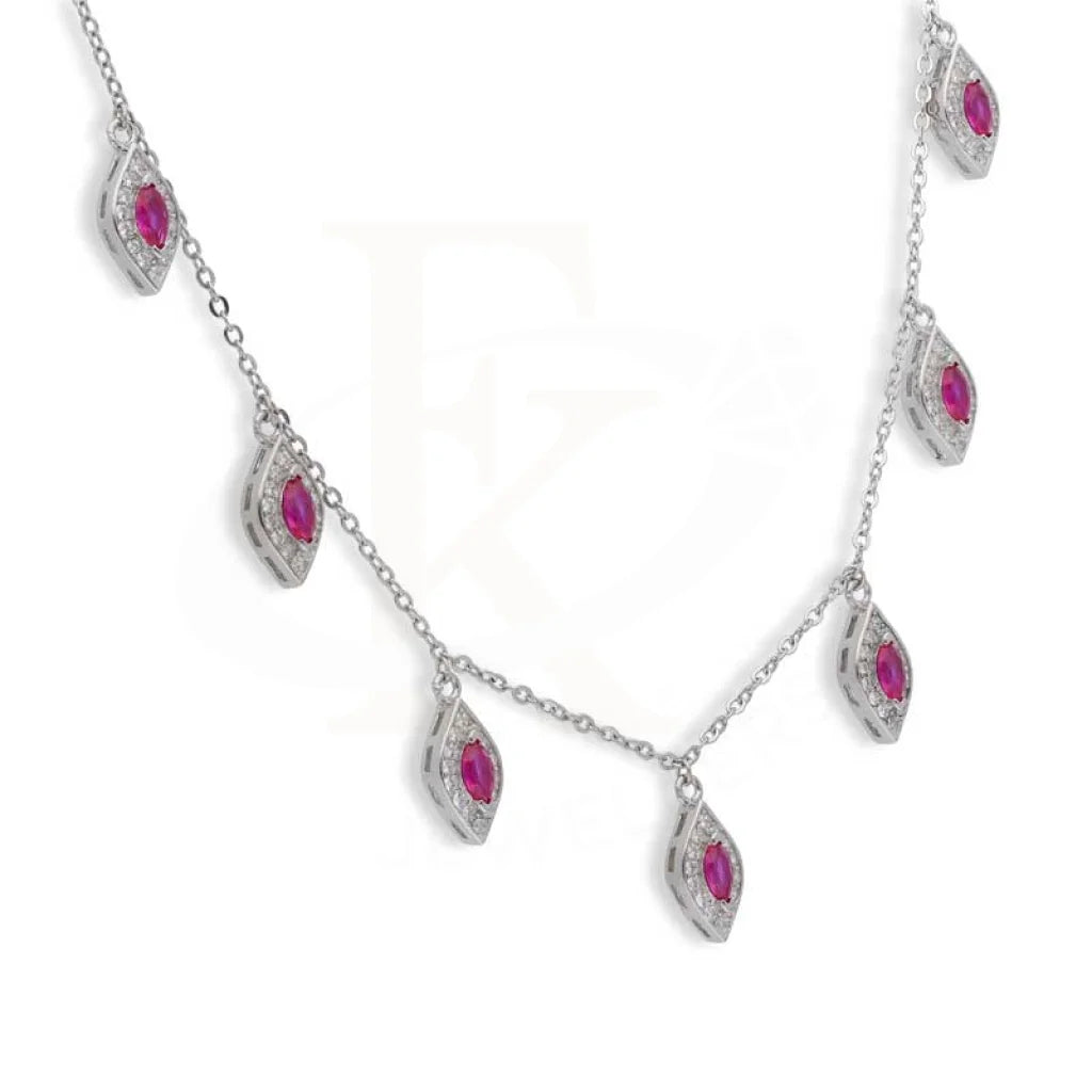 Sterling Silver 925 Marquise Shaped Necklace - Fkjnklsl2953 Necklaces