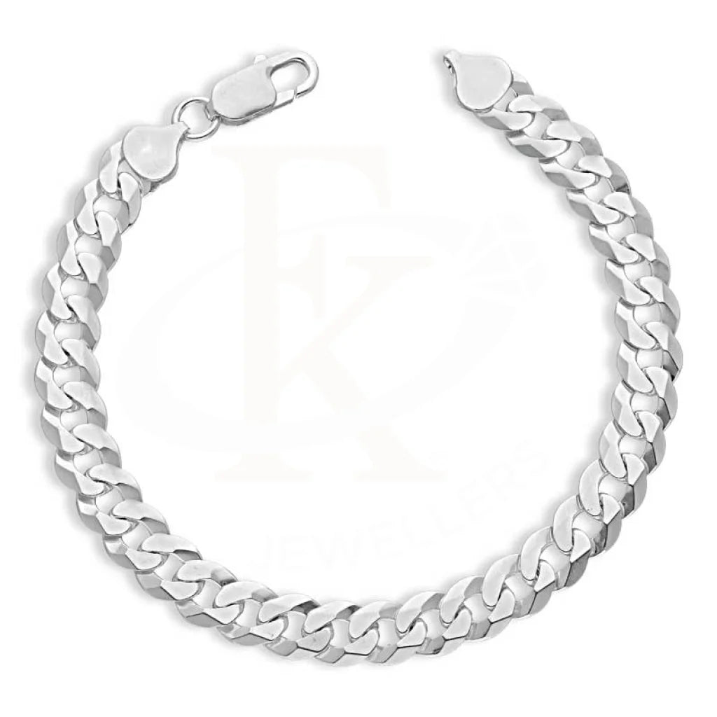 Italian Silver 925 Mens Curb Bracelet - Fkjbrlsl2647 Bracelets