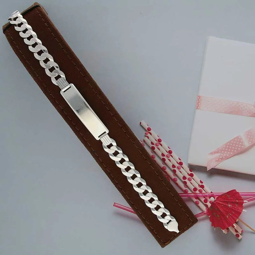 سوار رجالي من الفضة الإسترلينية عيار 925 - Fkjbrlsl2887