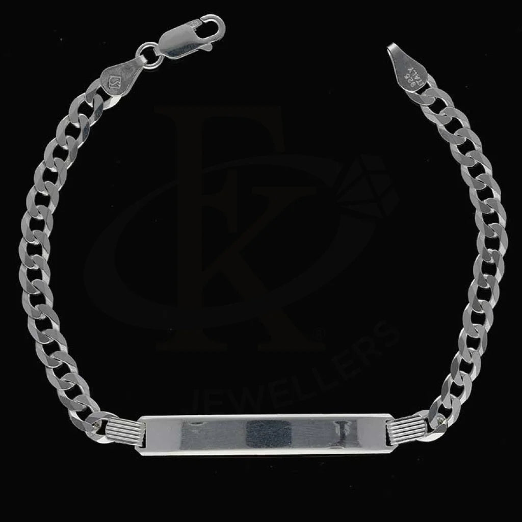 Sterling Silver 925 Mens Curb Bracelet - Fkjbrlsl2888 Bracelets