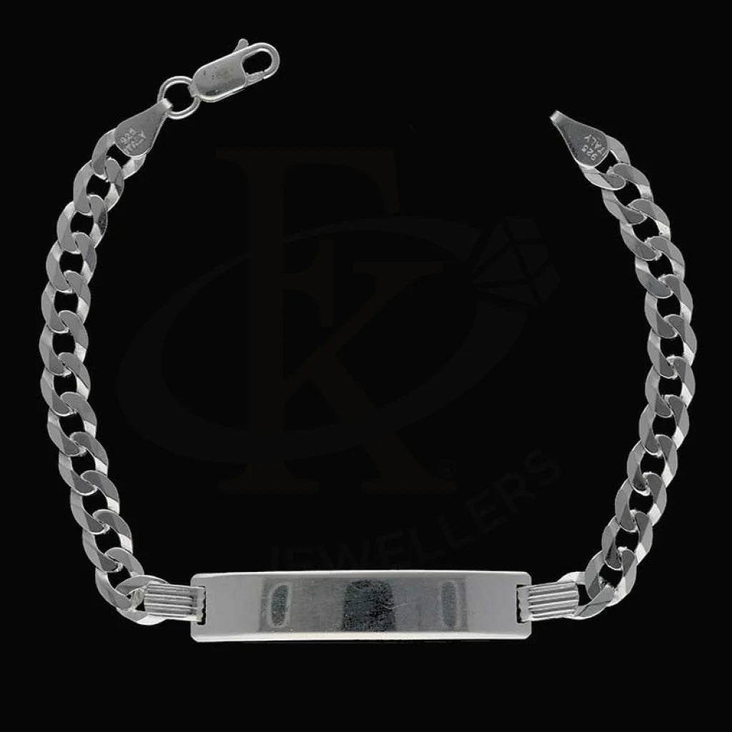 Sterling Silver 925 Mens Curb Bracelet - Fkjbrlsl2891 Bracelets