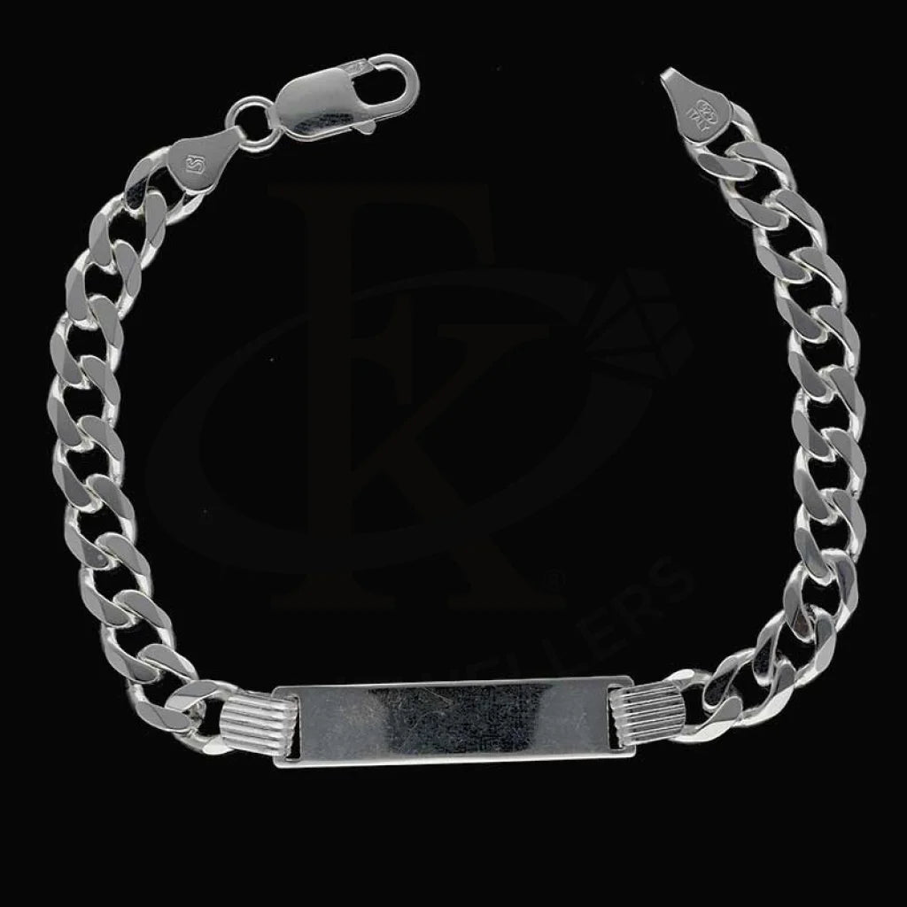 Sterling Silver 925 Mens Curb Bracelet - Fkjbrlsl2892 Bracelets